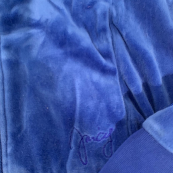 Juicy Couture Zip Front Hoodie Blue Size: Small - Picture 3 of 3
